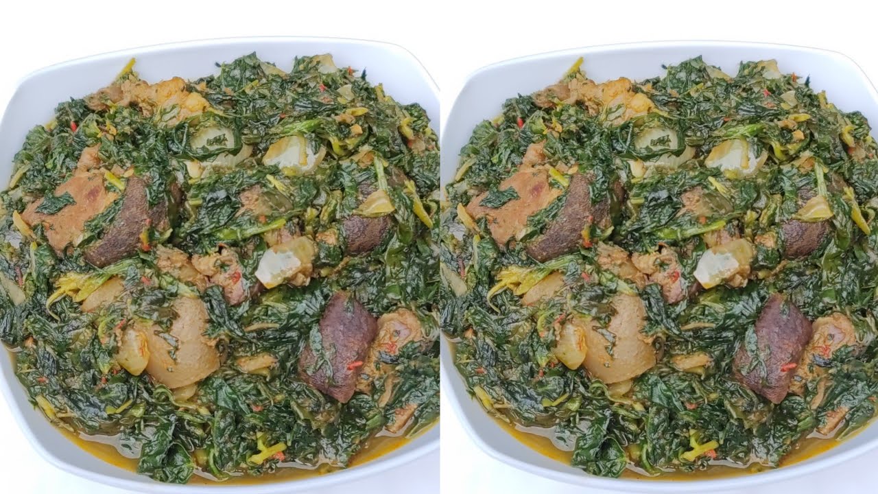 HOW TO MAKE WATERLEAF AND SPINACH SOUP | DELICIOUS AND HEALTHY