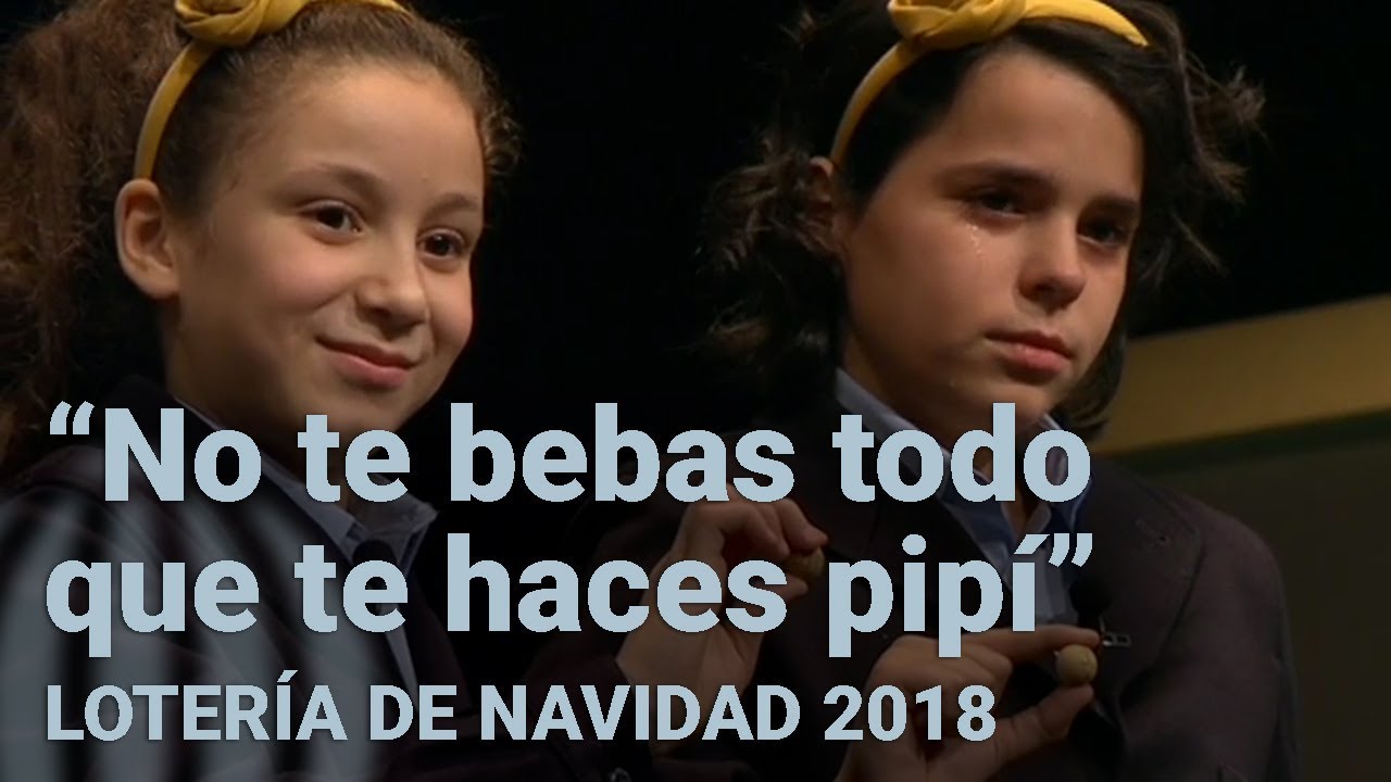 AYA Y CARLA hablando tras cantar EL GORDO | Loter&iacute;a de Navidad 2018