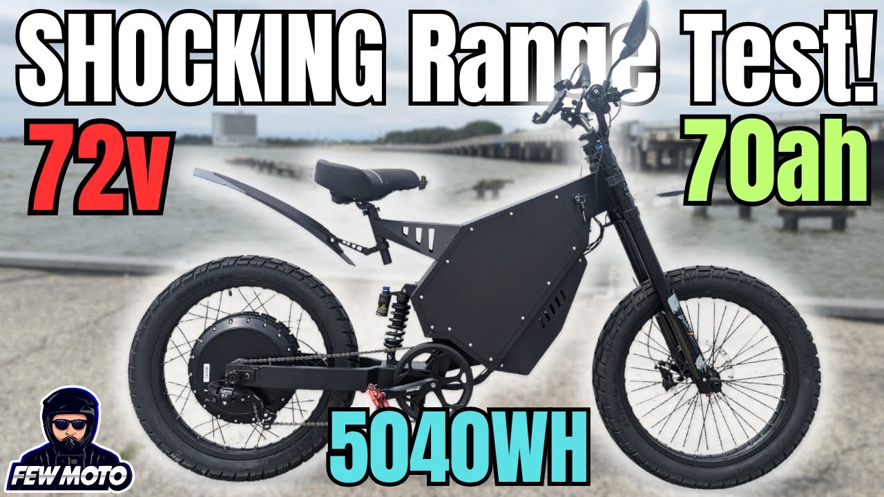 Stealth Bomber eBike Range Test: 72V 70Ah Monster!