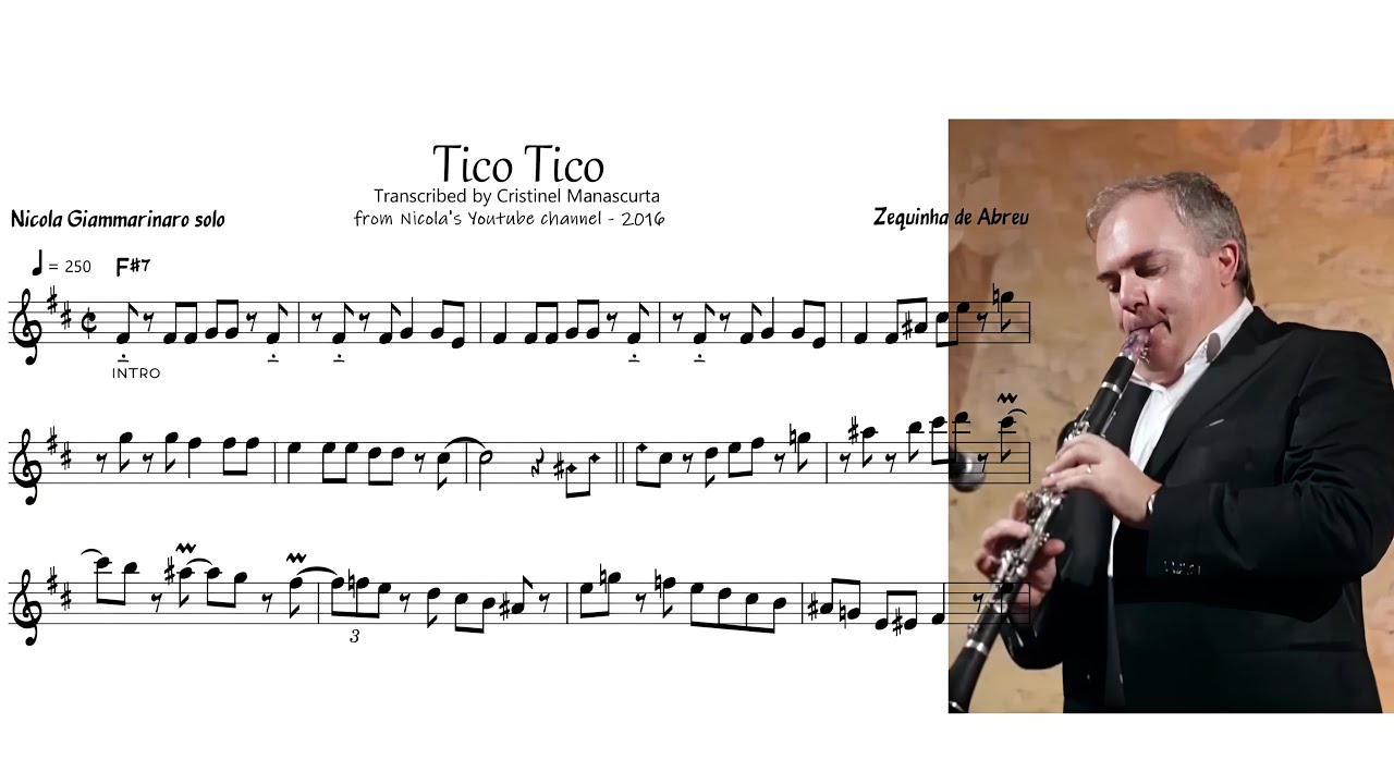 Nicola Giammarinaro - Tico Tico (clarinet transcription)