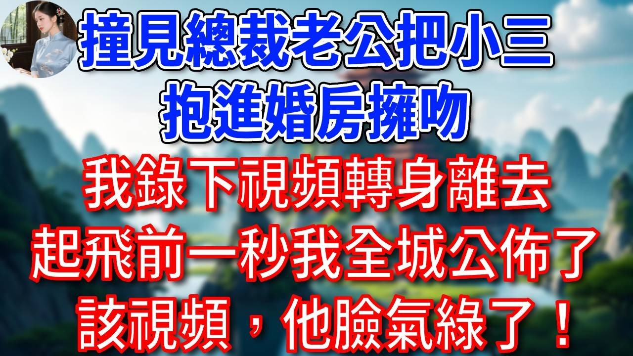 撞見總裁老公把小三抱進婚房擁吻，我錄下視頻轉身離去，飛機起飛前一秒，我全城公佈了該視頻，他臉氣綠了！#為人處世#生活經驗#情感故事#故事#小說#戀愛#情感#婚姻