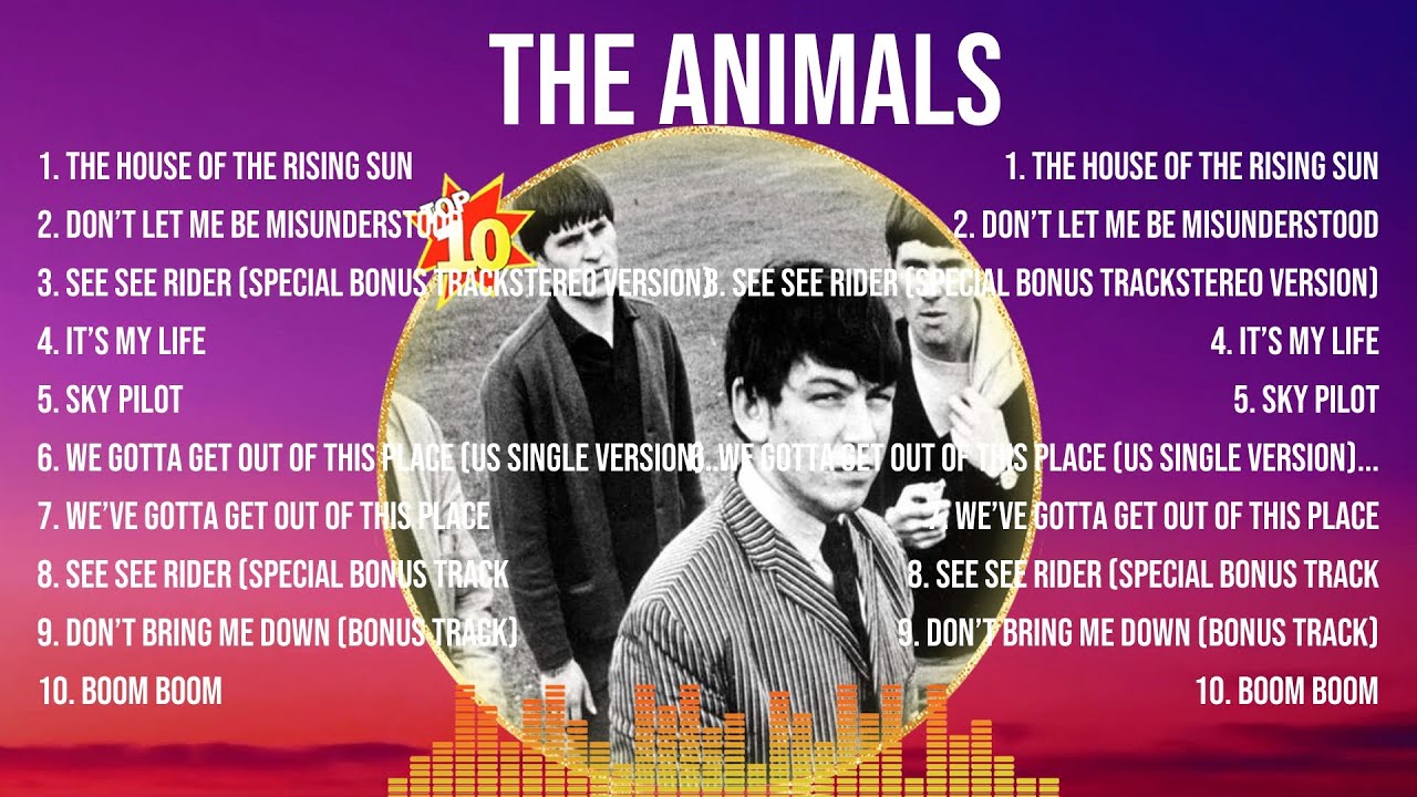 The Animals Greatest Hits 2024- Pop Music Mix - Top 10 Hits Of All Time