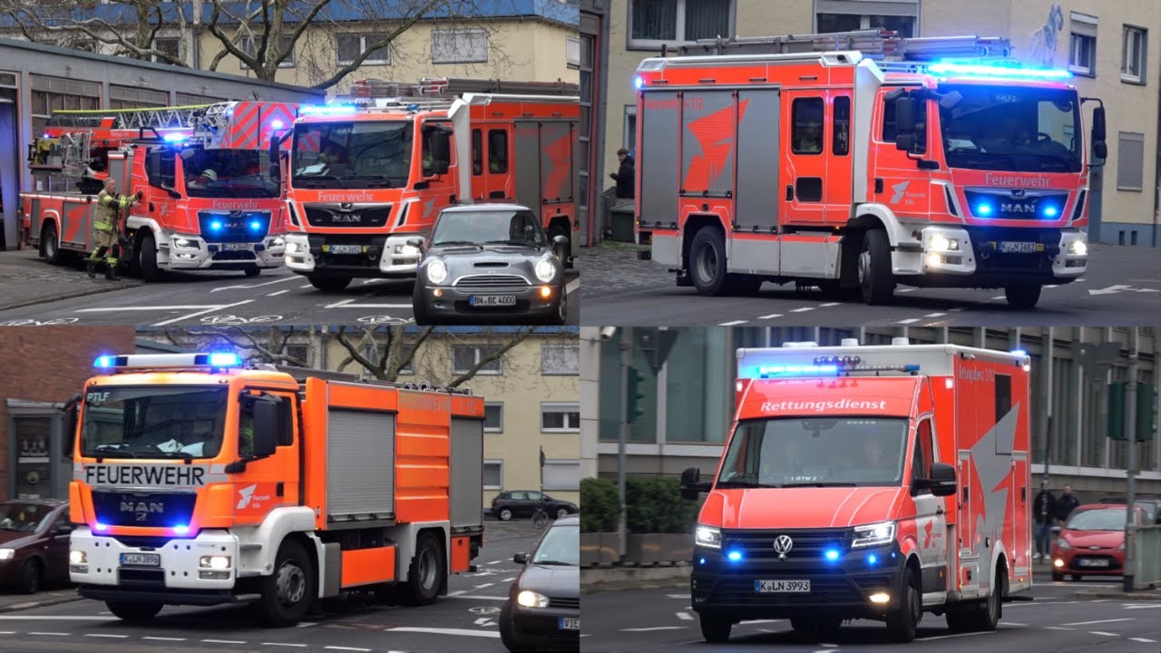 Neue DLK Generation | Einsatzfahrten Feuerwache 1 Köln (Feuerwehr im Dauereinsatz)