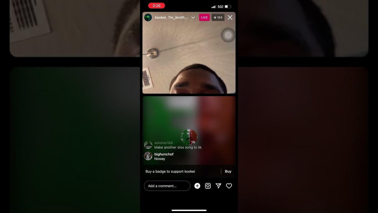 Kookie On Live With 32 and H$G dissing Bandgang 🫢
