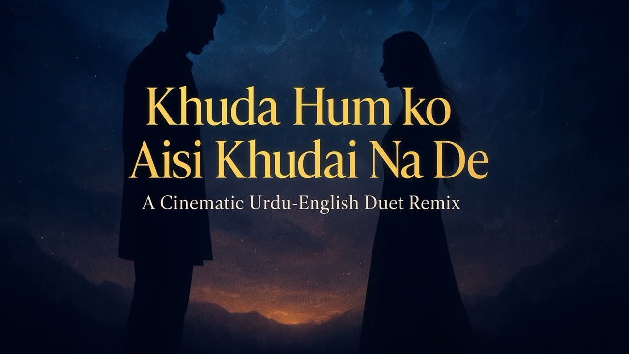 Khuda Hum Ko Aisi Khudai Na De | Urdu-English Duet Remix | Cinematic Sufi Chill | Spiritual Lo-fi 