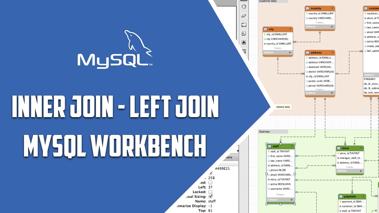 MySQL Workbench –  INNER JOIN, LEFT JOIN - Video 48