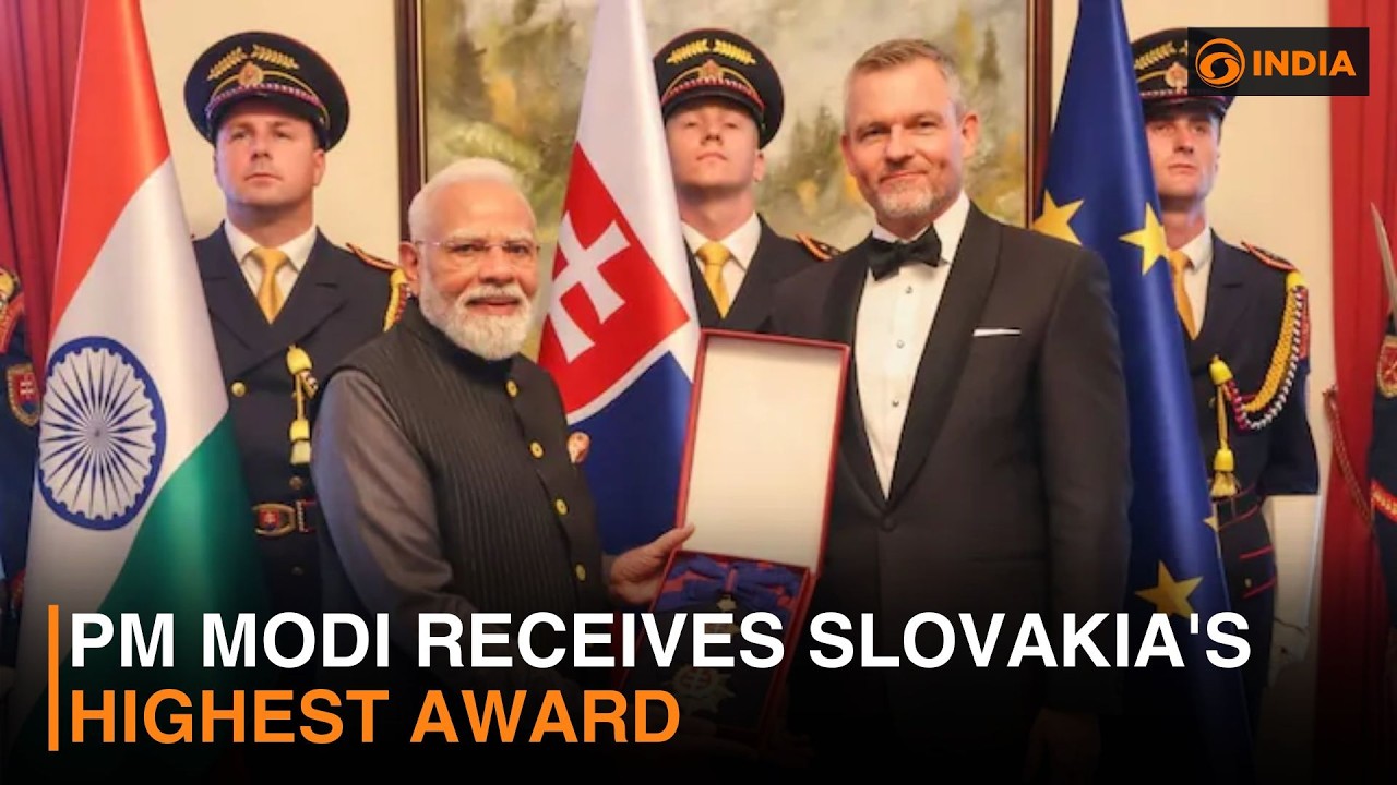 Премьер-министр Моди получил высшую награду Словакии и другие новости | DD India Live | 02:00 по ...