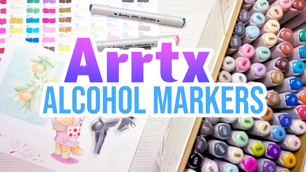 ARRTX's Alcohol Markers - Oros set of 90 colors - Review & Demo!
