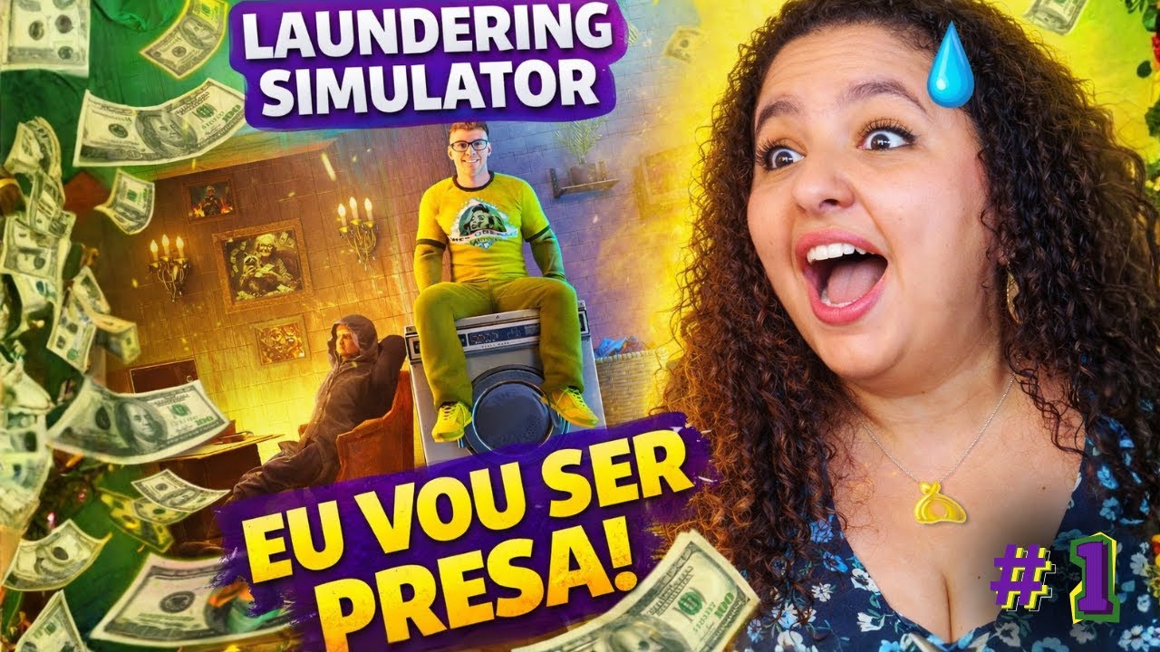 Abri uma Lavanderia, minha avó gritando, dinheiro ilegal e caos 😱 | Laundering Simulator – Parte 1