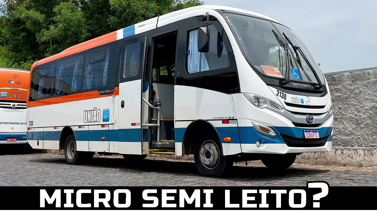 A POLTRONA DEITA MUITO!! MICRO ÔNIBUS DA EXPRESSO UNIÃO | DETALHES DO MASCARELLO GRAN MICRO S3