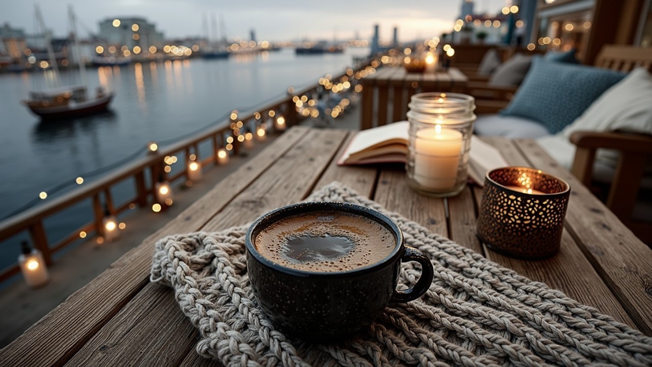 Cozy Coffee Jazz by the Sea ~ Расслабляющая босса-нова для зимних вечеров и учебы