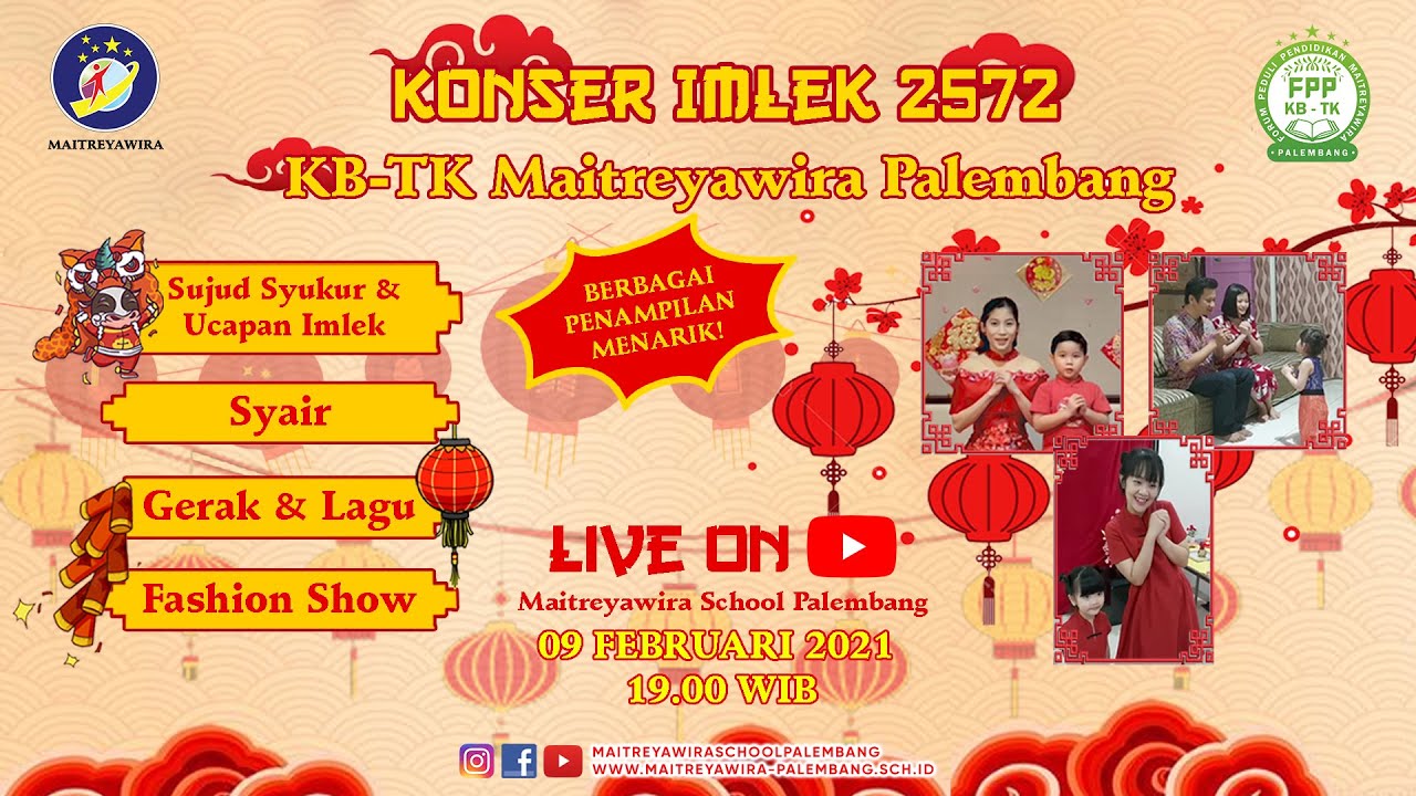 [LIVE] Konser Imlek KB-TK Maitreyawira Palembang