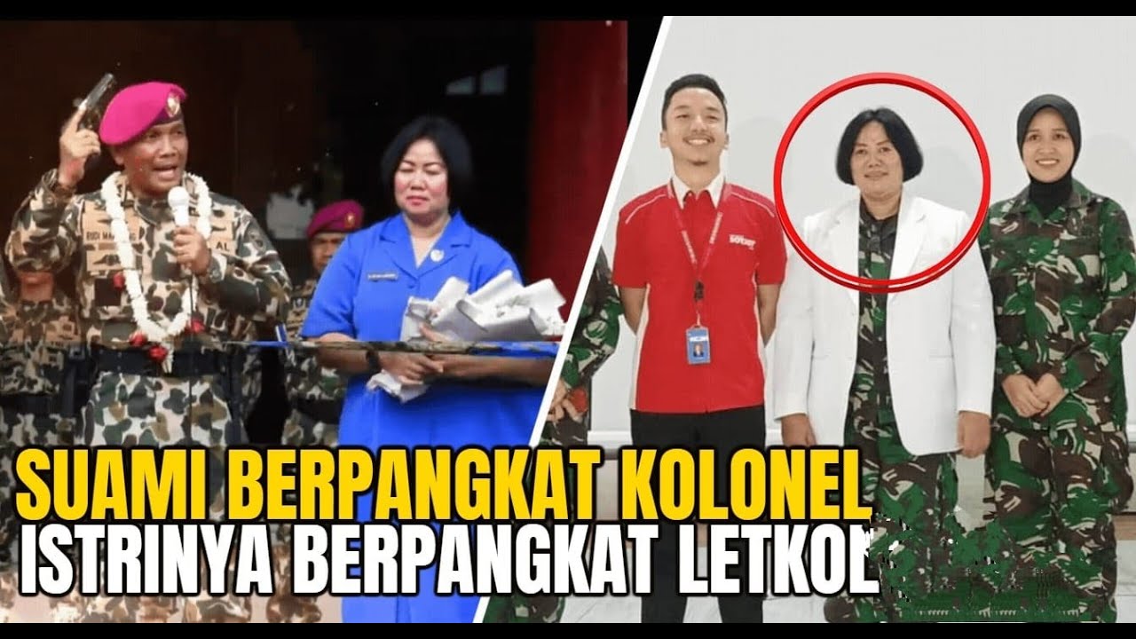 Hebat ! Suami berpangkat Kolonel dan Istri berpangkat Letkol