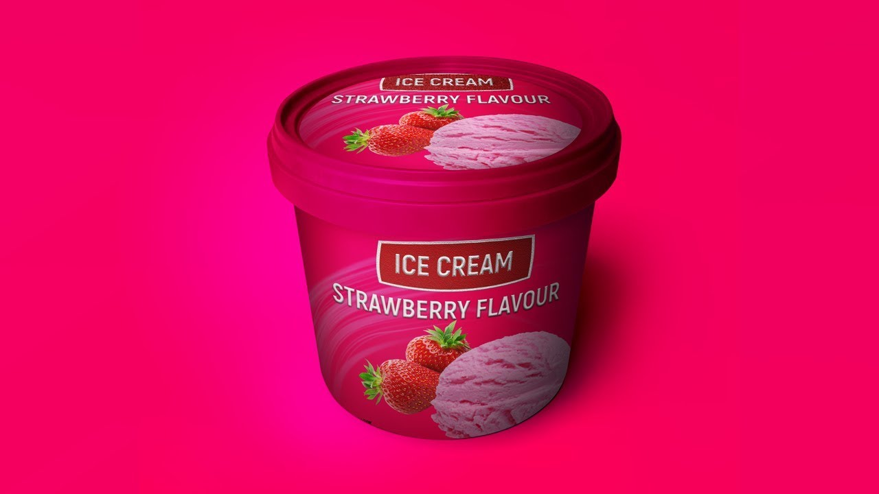 Photoshop packaging design Tutorial-(Ice Cream)