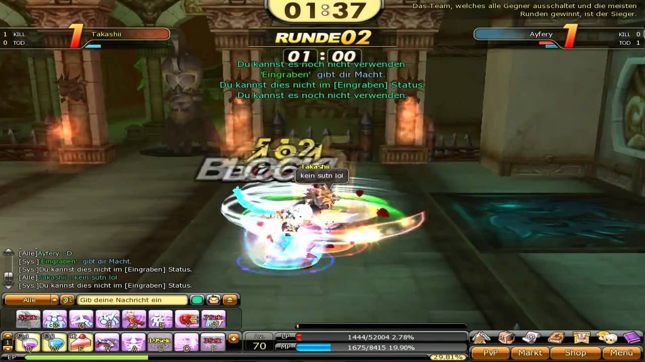 Dragonica PvP Takashii Lv. 70 Gambit vs. Ayfery Lv. 67 Shadow Part 1