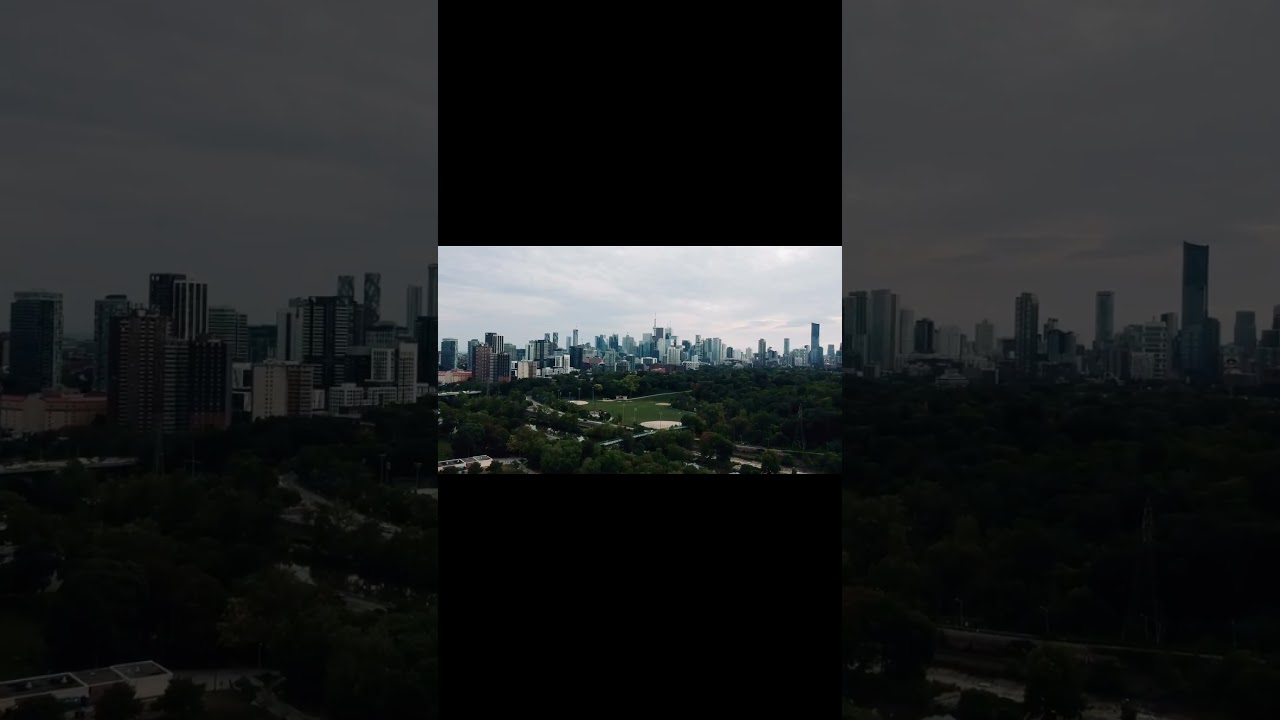Toronto Skyline: A Serene Drone Glimpse 🌆🛸 