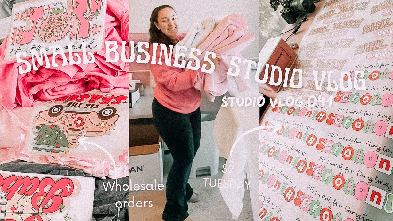 Day in the Life of a Small Business Owner, ASMR Packing Orders, Studio Vlog 041