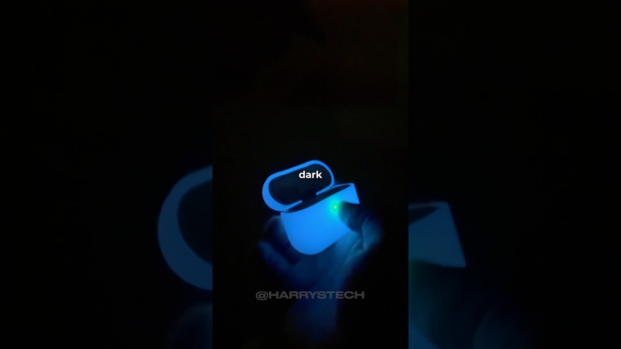 This AirPod case Glows in the Dark! 🌟 #airpod #airpodcase ##apple #tech #reviewphim