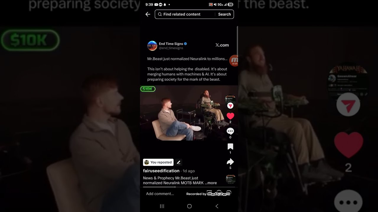 The Beast Man Mr.Beast is promoting the Mark of the Be@st
