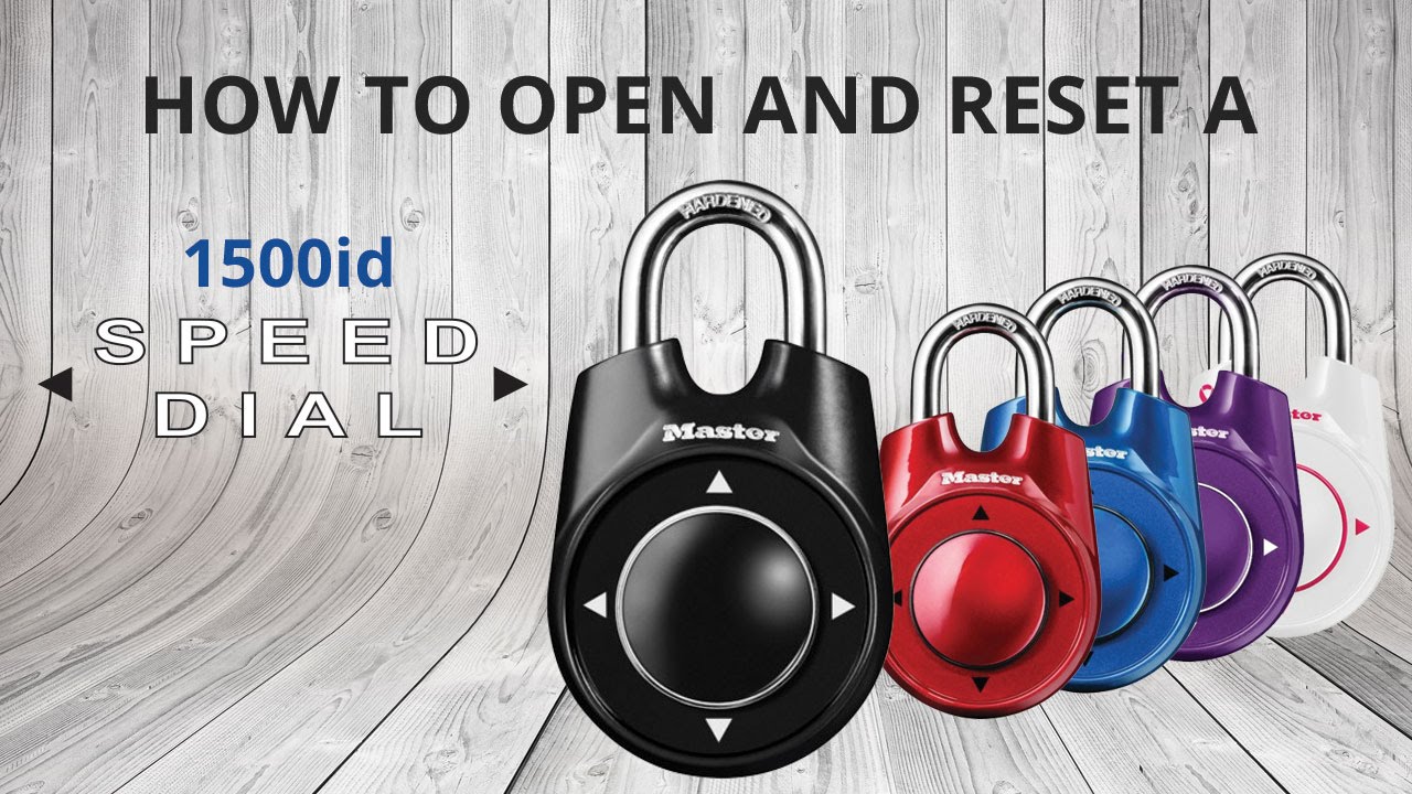 How to Open & Reset a Master Lock 1500iD Speed Dial&trade; Lock