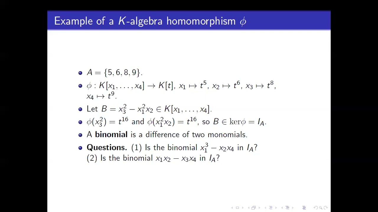 Generators of toric ideals associated with semigroups - Anargyros Katsampekis