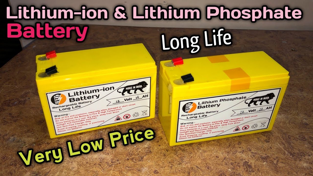 12V 14Amp Lithium-ion , Lithium Phosphate battery Available Very Low Price