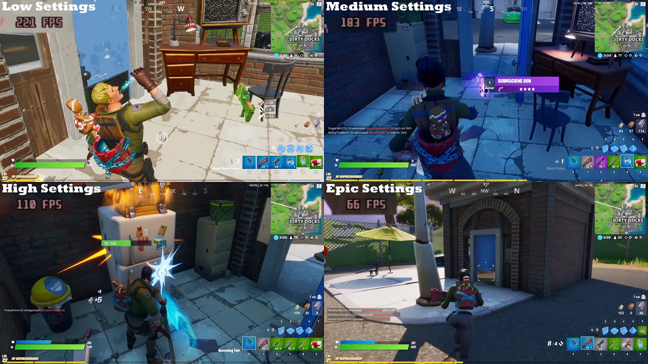 Dell T3600/HP Z420 - E5 1650 RX 580 - Fortnite Chapter 2 All Settings tested