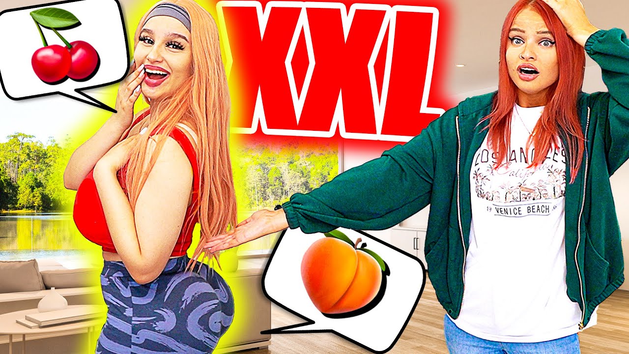 24 Stunden lang XXL FAKE KÖRPER 🍑🍒 (Teil 2) - Celina