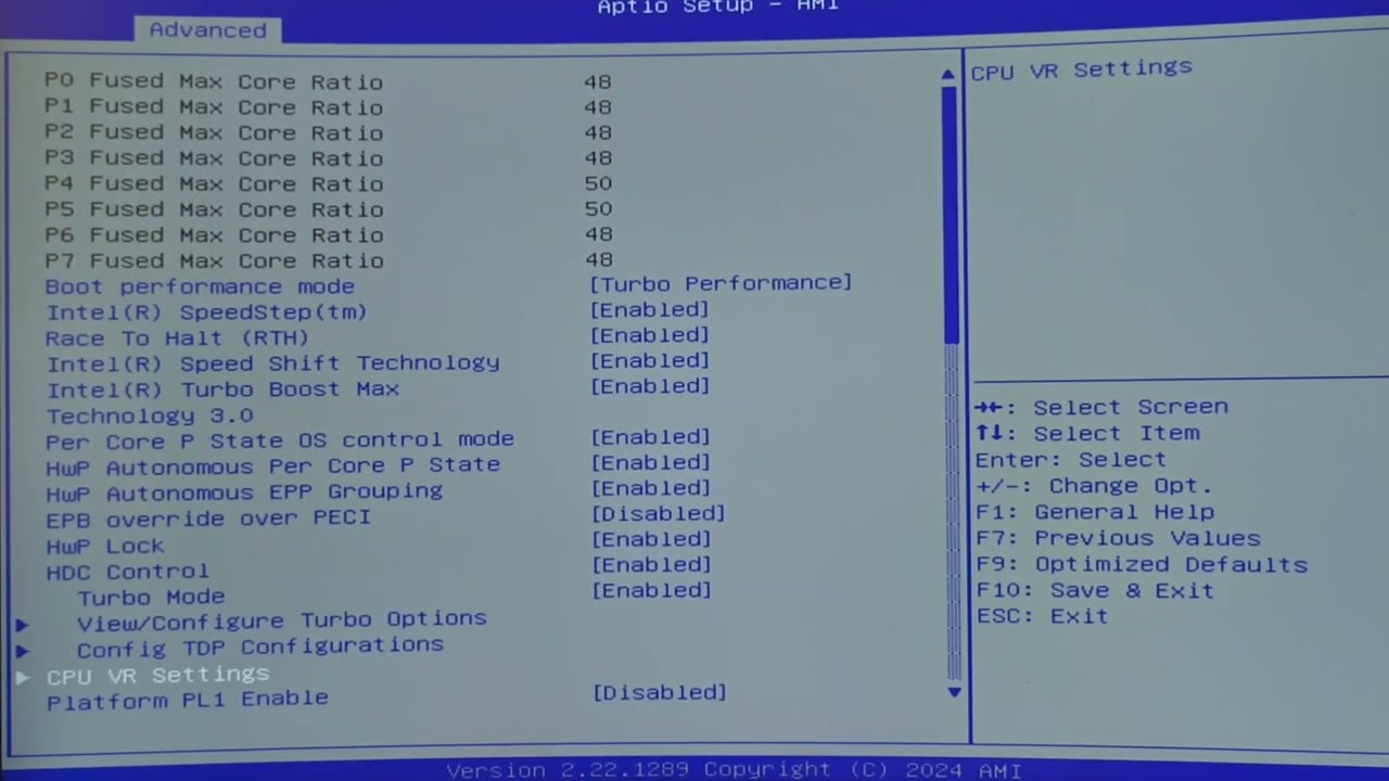 Erying 13950HX ES (Q1LP) BIOS beállítások