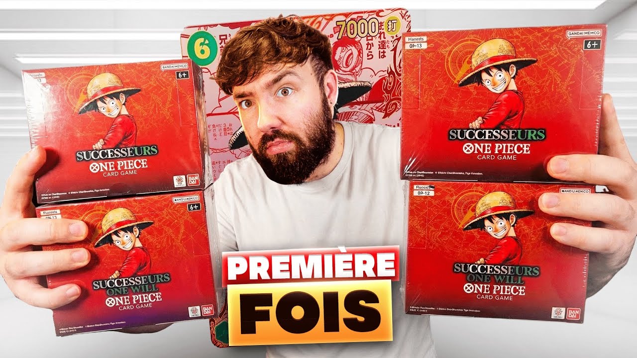 CARTE À 10 000€ MEGA OUVERTURE 4 DISPLAY ONE PIECE 13 FRANÇAIS ! 