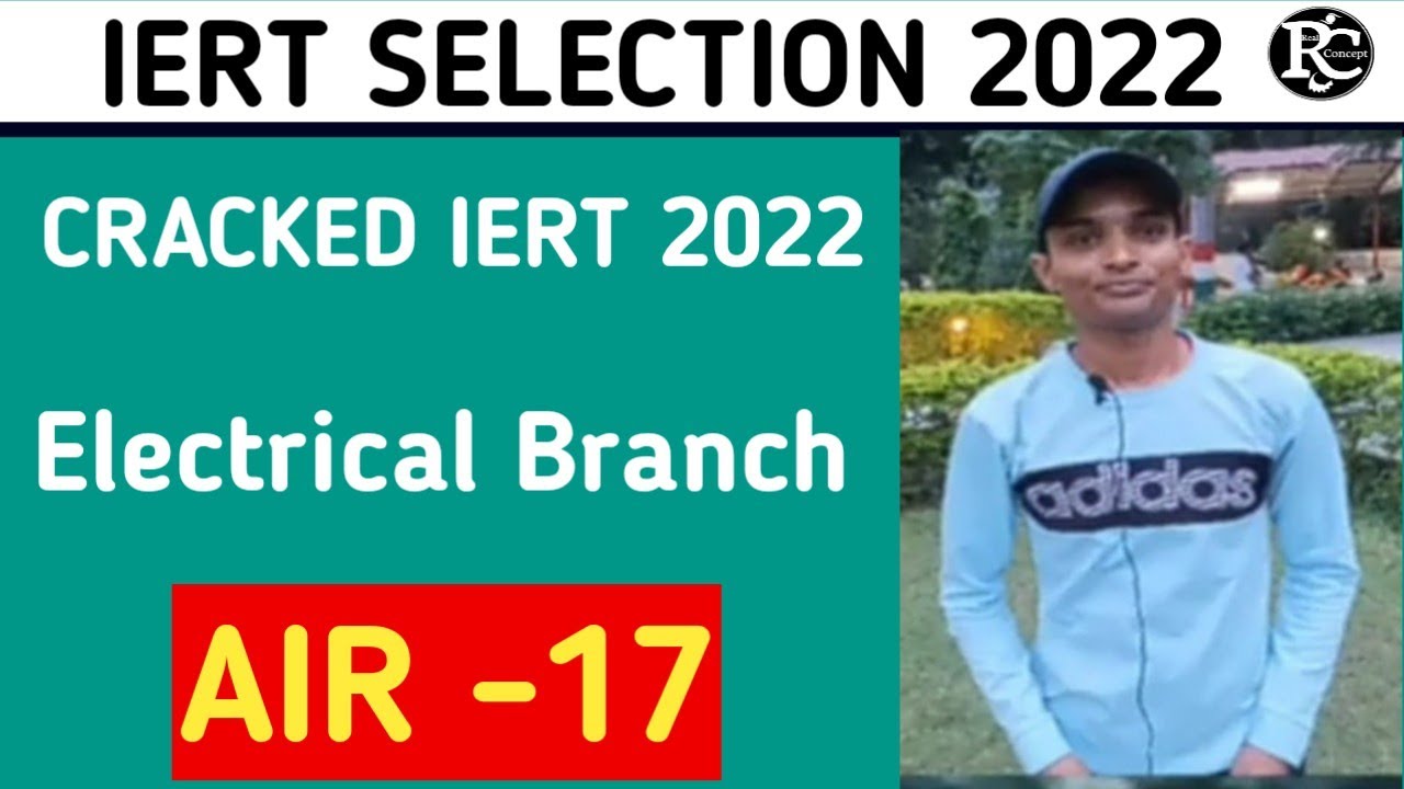 🎉Congratulations my dear student ||Selected in Iert with  Electrical branch|| All the best