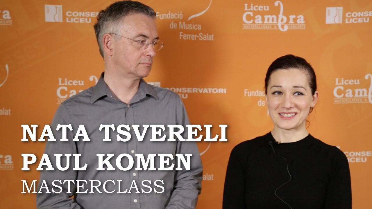 Masterclass de PIANO amb NATA TSVERELI i PAUL KOMEN | #LiceuCambra