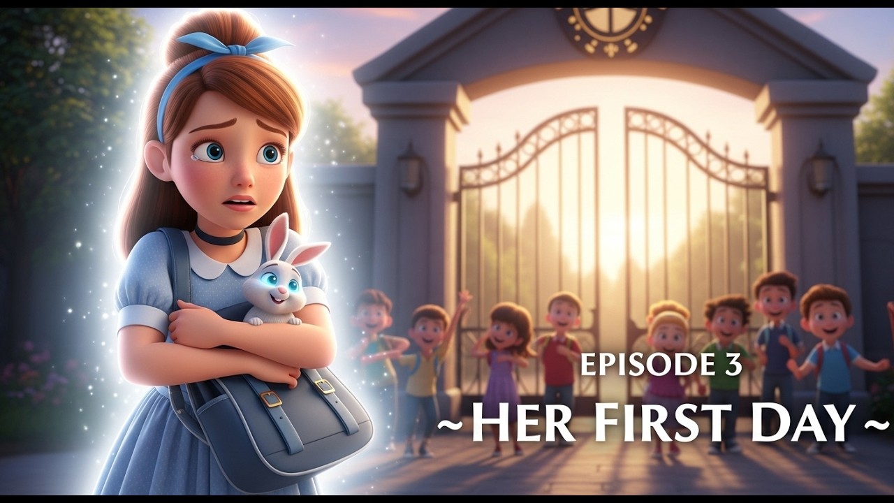 Cinderella Episode 3  Her First Day at School 😢✨  Kids bedtime story