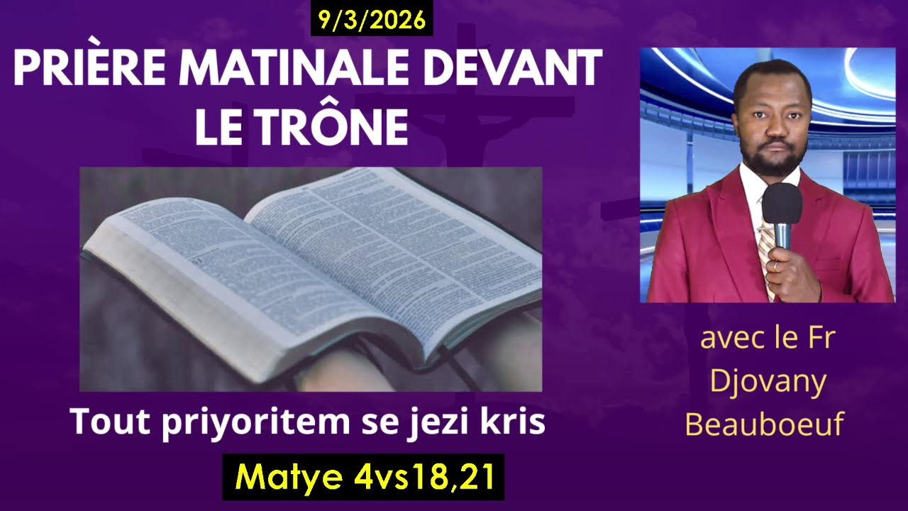 LUNDI 9 MARS 2026. SEL JEZI KRIS KIFE KA DE NOU   NENPOT JAN NOU YE.