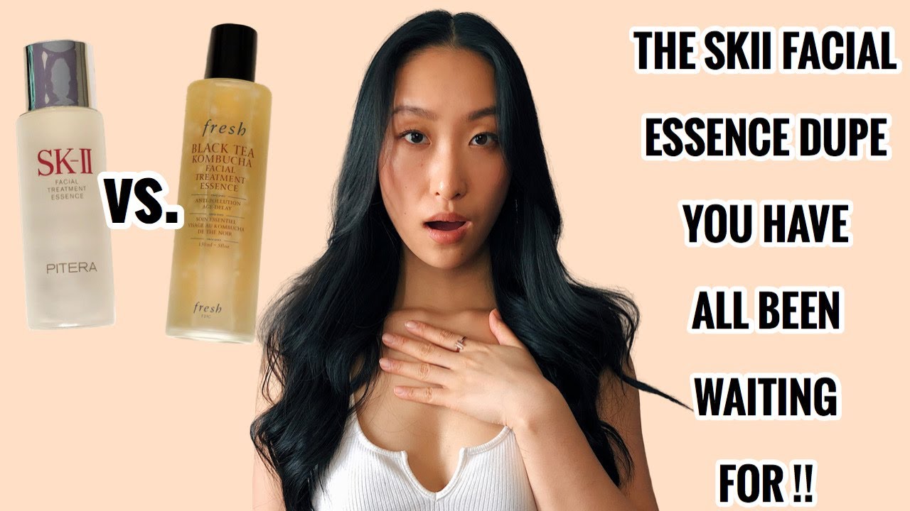 BEST dupe for SKII Facial Treatment Essence|Fresh Black Tea Kombucha Facial Treatment Essence Review