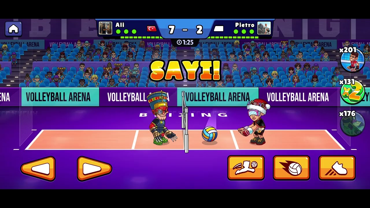  Volleyball Arena’da Rakipleri ezdim