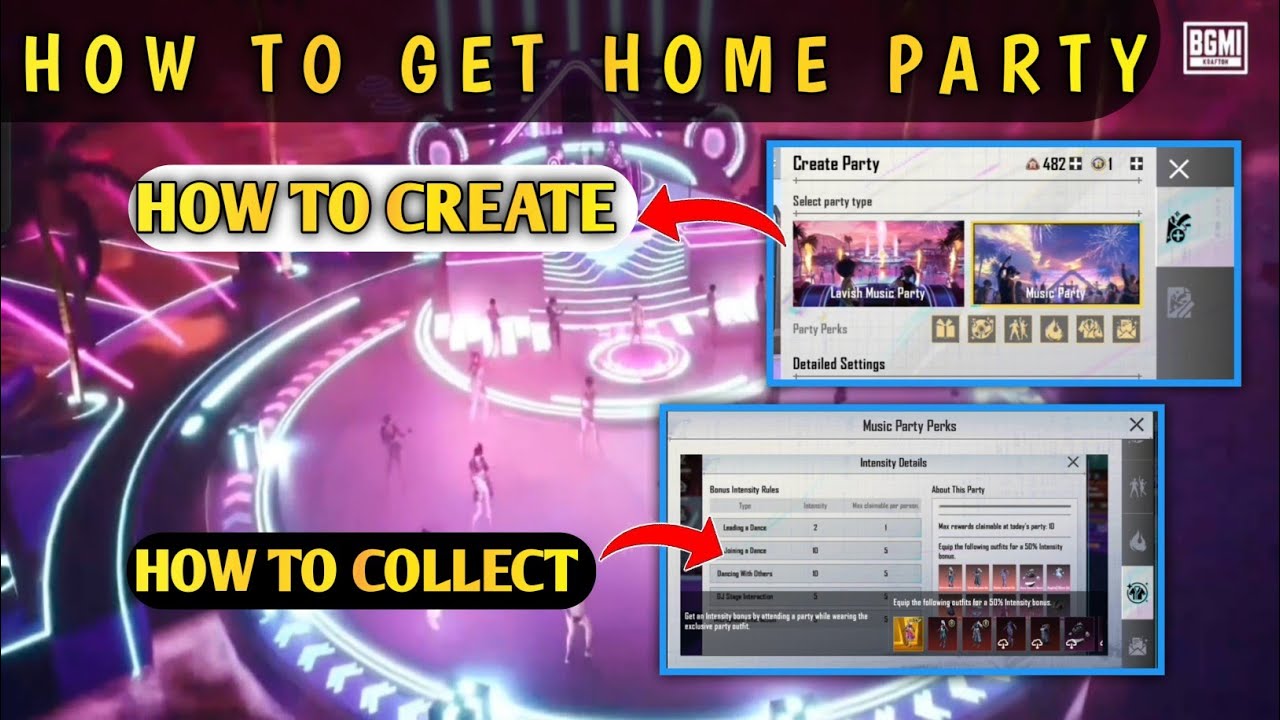 🔴 BGMI HOME PARTY EXPLAIN || HOME PARTY BENIFITS OR REWARDS - HOW TO GET HOME PARTY