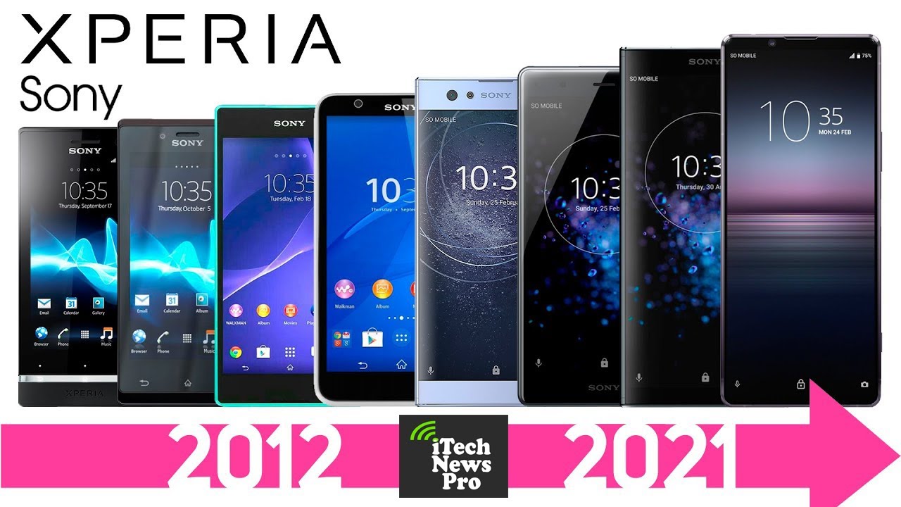 تطور هاتف Smartphones Sony Xperia | جميع هواتف Sony Xperia Series