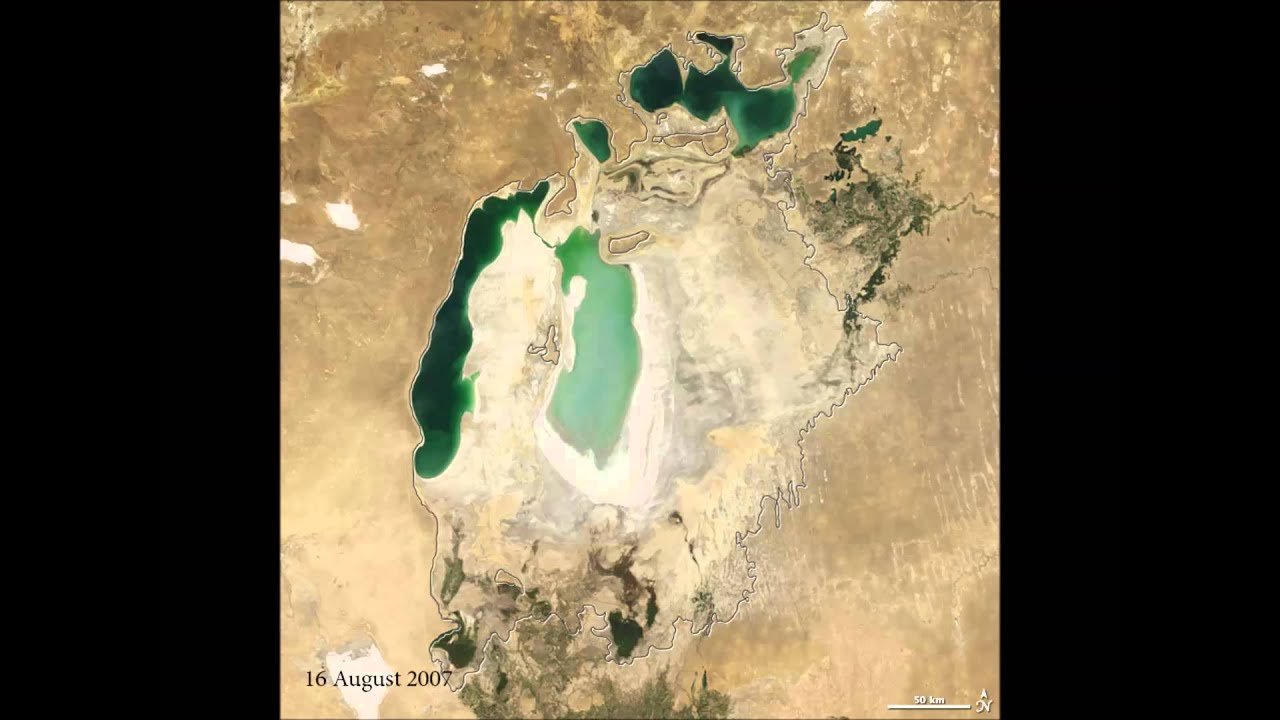 NASA satellite images show Aral Sea basin 'completely dried'