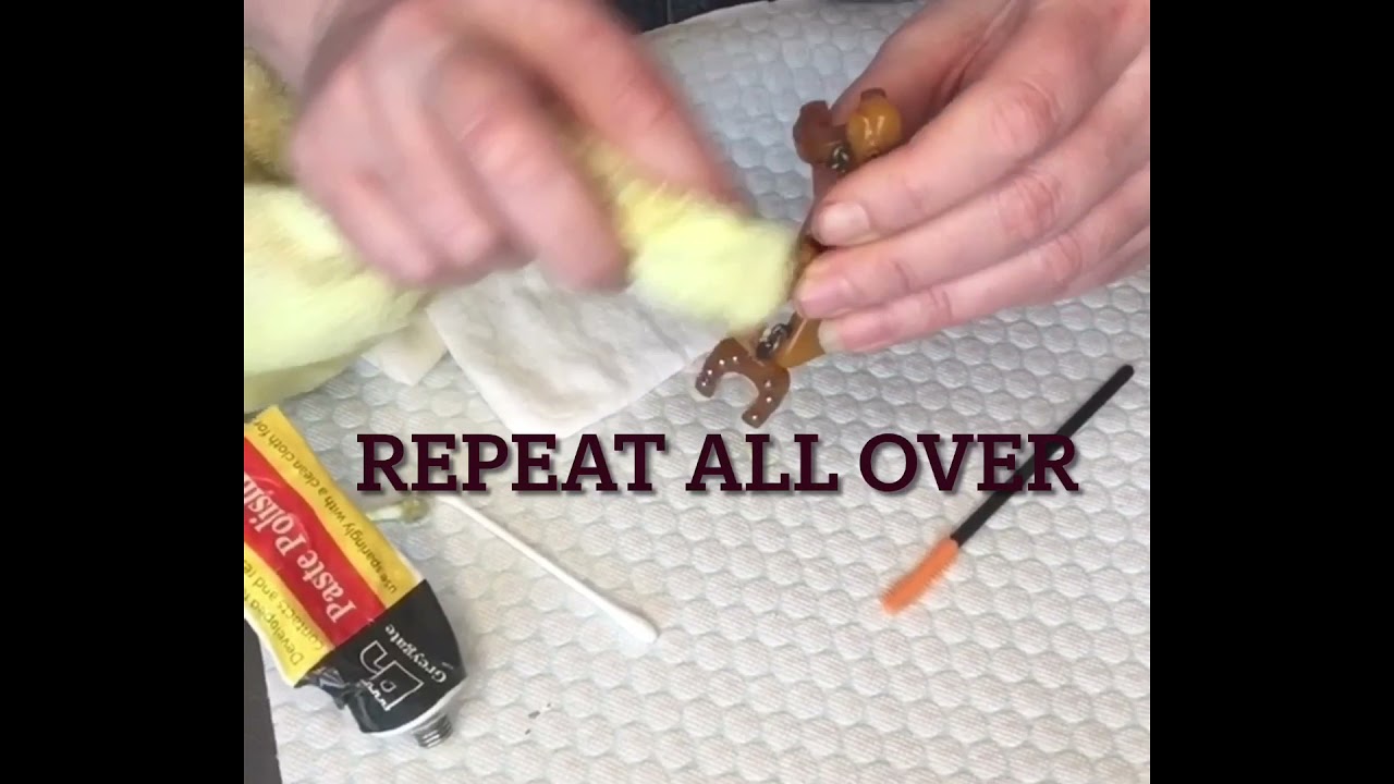 How to clean bakelite - working on a horse brooch
