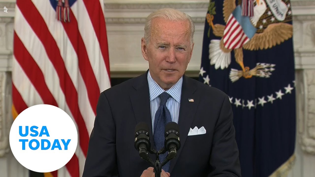 Pres. Biden gives an announcement on his American Rescue Plan | USA TODAY