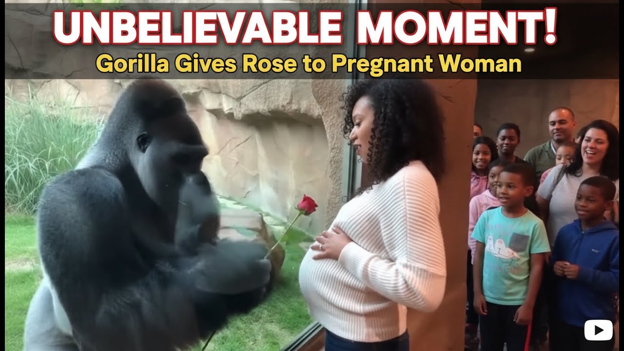 A Gorilla, a Flower, and the Funniest Human Reacti