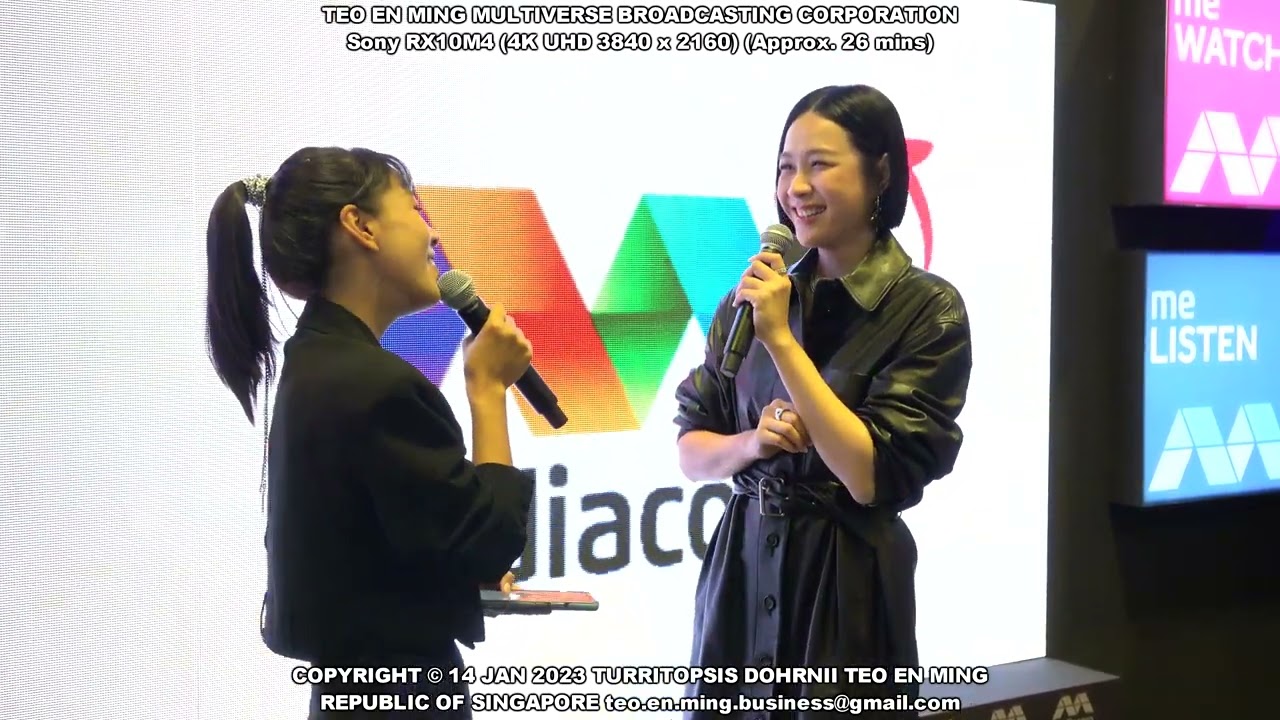Mediacorp Actress Ya Hui at Singapore Motor Show 2023 Saturday