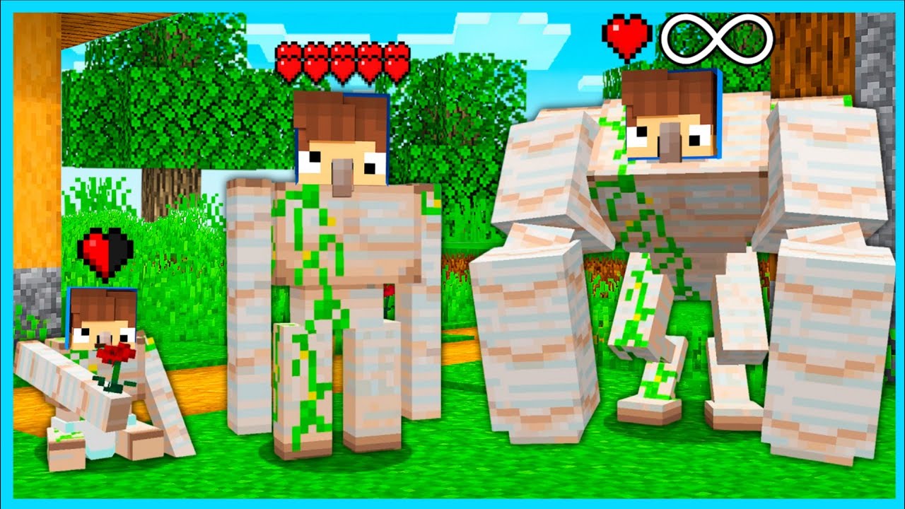 MIPAN & ZUZUZU KEHIDUPAN JADI IRON GOLEM DI MINECRAFT! DARI BAYI SAMPAI TUA