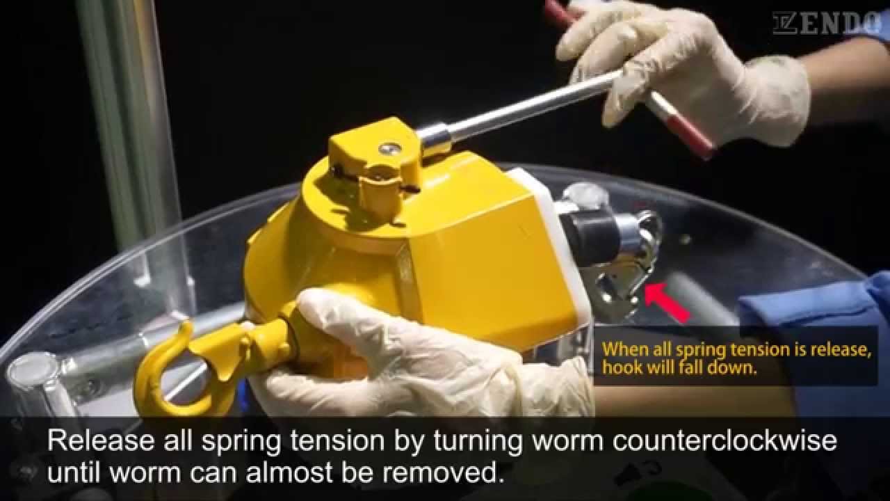 ENDO Spring balancer   Spring case replacement procedure