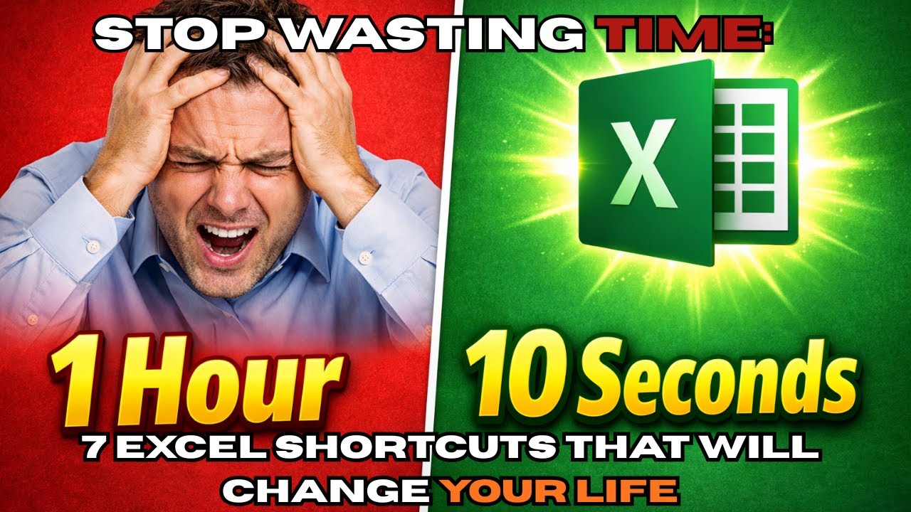 7 Powerful Excel Shortcuts You Must Know | Excel Tips & Tricks for Beginners (2025)