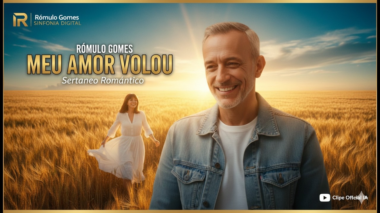 Rômulo Gomes | Sinfonia Digital - Meu Amor Voltou [Clipe Oficial IA]  #SertanejoRomantico