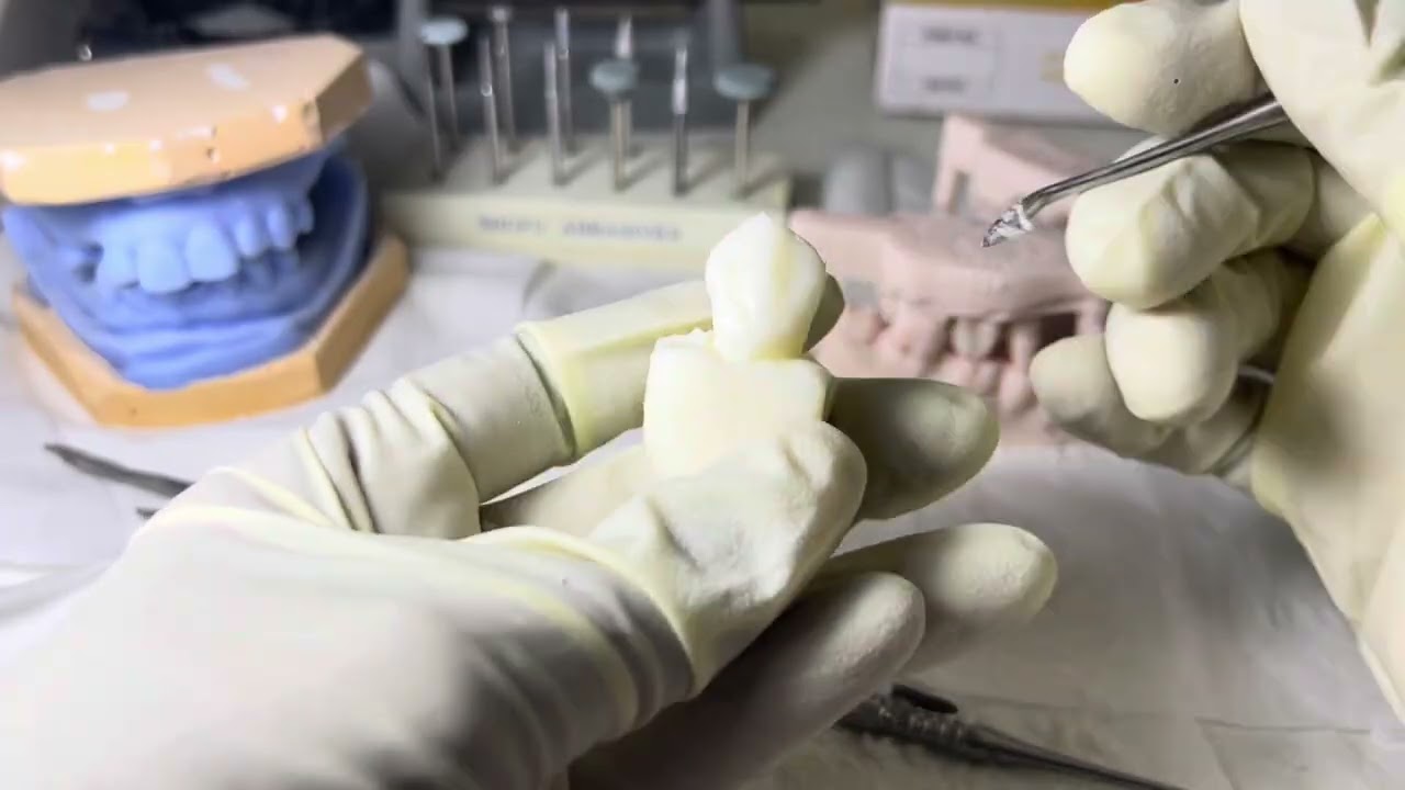 Maxillary canine soap carving#somaliland#dentist #dentalstudents 