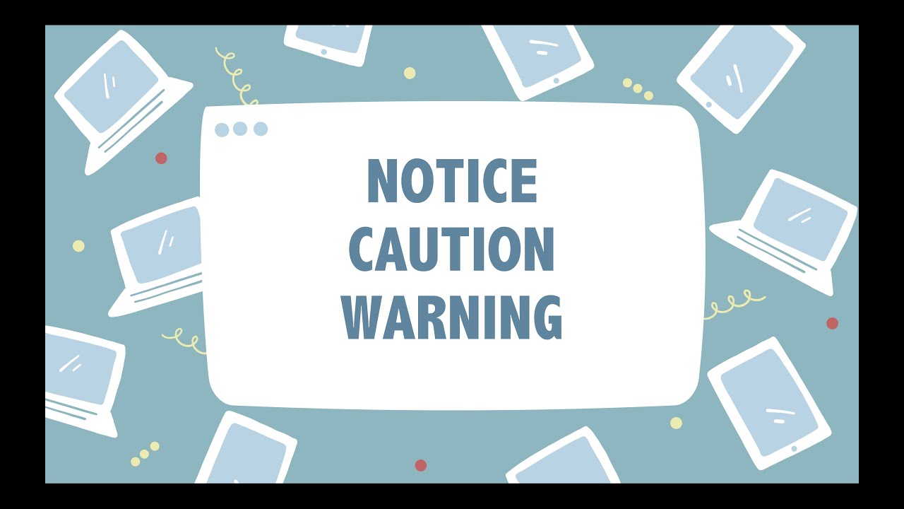 VIDEO PEMBELAJARAN MATERI "NOTICE, CAUTION, WARNING" | KD. 3.13 KELAS VIII SMP/MTs