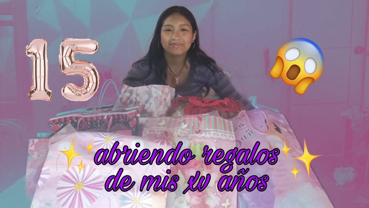 ABRIENDO LOS REGALOS DE MIS XV AÑOS 🎁/ Melissa AC